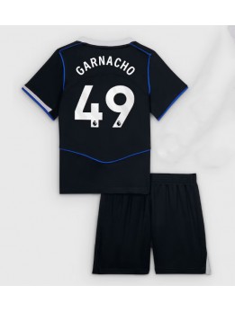 Chelsea Alejandro Garnacho #49 Replika Tredje Kläder Barn 2025-26 Kortärmad (+ byxor)